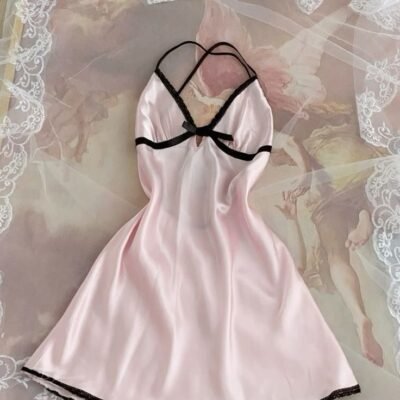 Cute Pink Lace Trim Slip